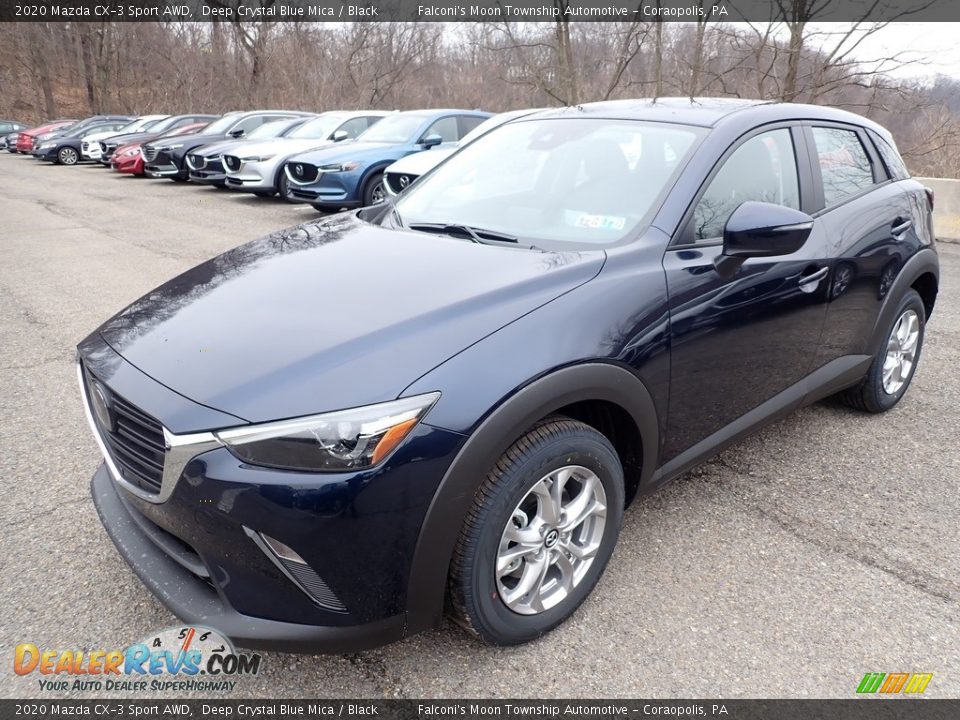 2020 Mazda CX-3 Sport AWD Deep Crystal Blue Mica / Black Photo #5