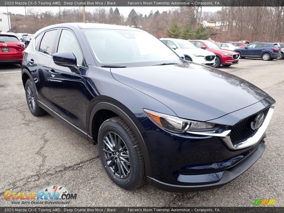 2020 Mazda CX-5 Touring AWD Deep Crystal Blue Mica / Black Photo #3