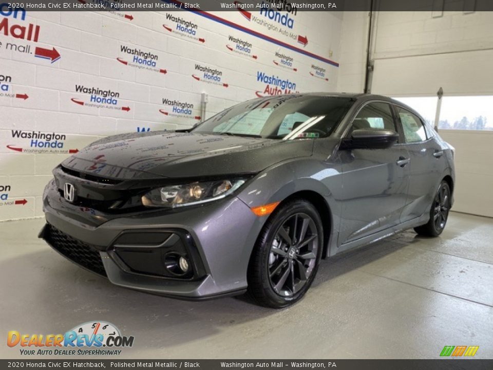 2020 Honda Civic EX Hatchback Polished Metal Metallic / Black Photo #4