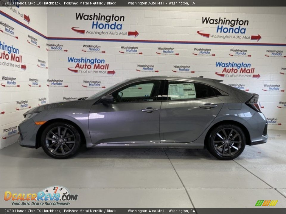 2020 Honda Civic EX Hatchback Polished Metal Metallic / Black Photo #5