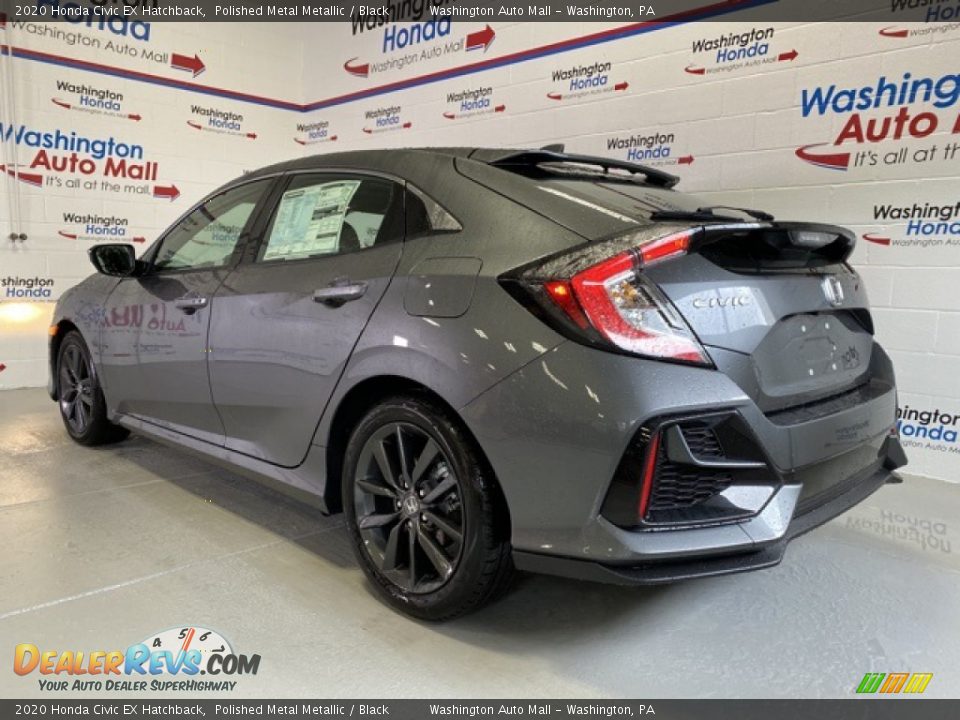 2020 Honda Civic EX Hatchback Polished Metal Metallic / Black Photo #6