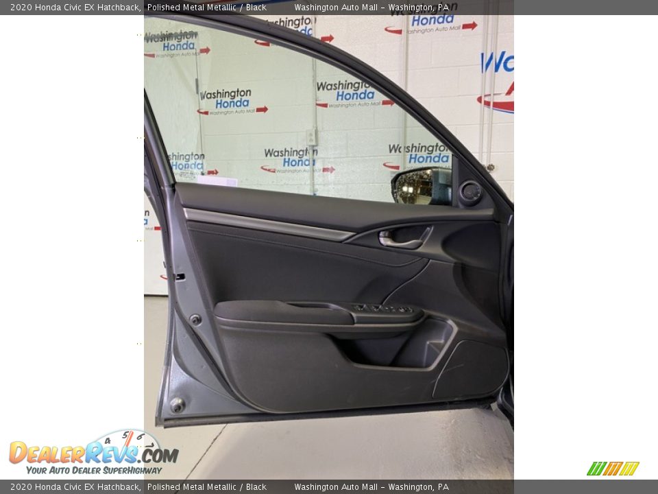 2020 Honda Civic EX Hatchback Polished Metal Metallic / Black Photo #10