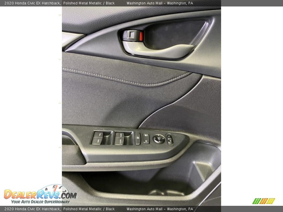 2020 Honda Civic EX Hatchback Polished Metal Metallic / Black Photo #11