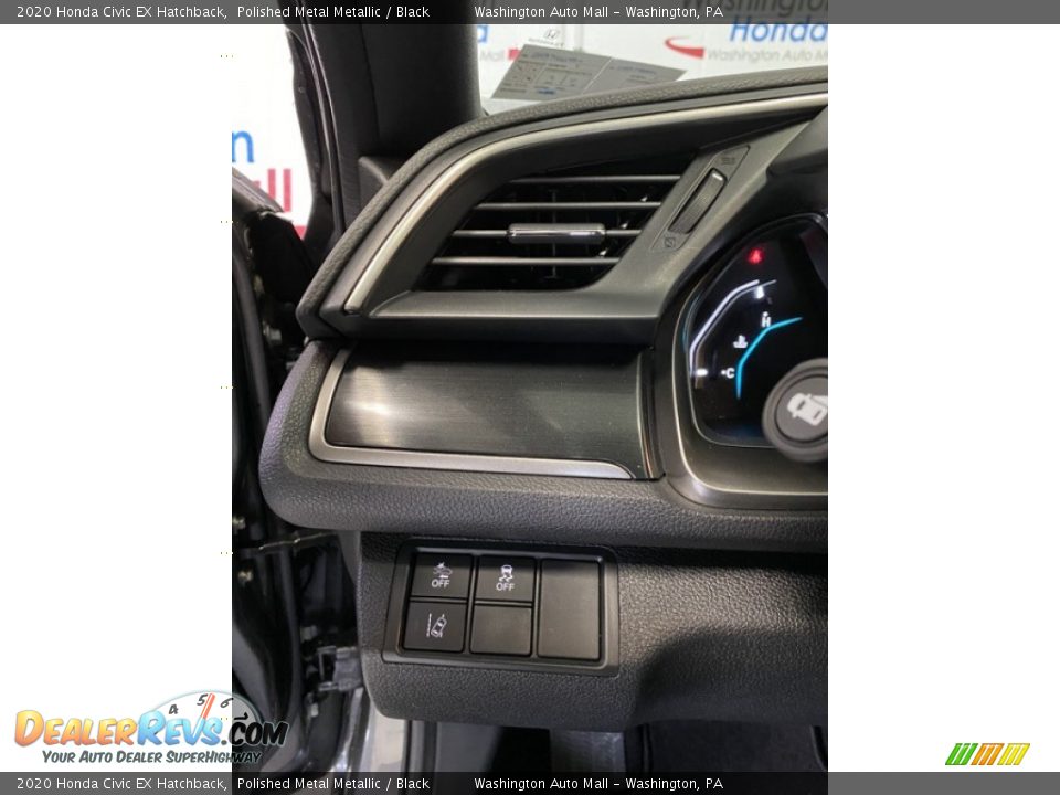 2020 Honda Civic EX Hatchback Polished Metal Metallic / Black Photo #12