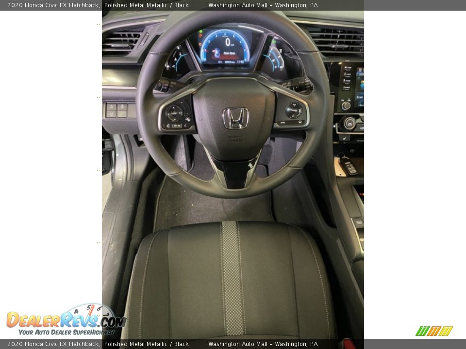 2020 Honda Civic EX Hatchback Polished Metal Metallic / Black Photo #14