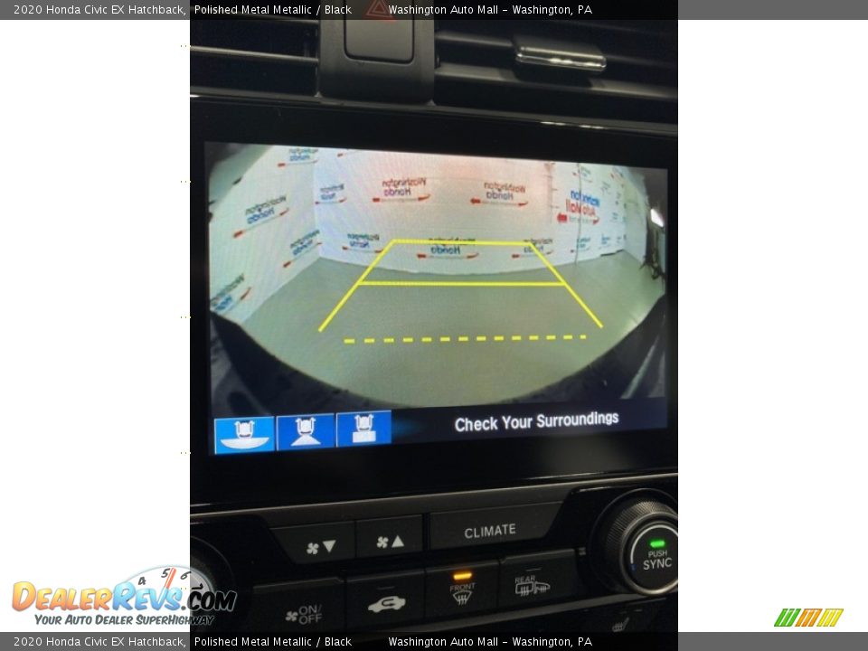 2020 Honda Civic EX Hatchback Polished Metal Metallic / Black Photo #26