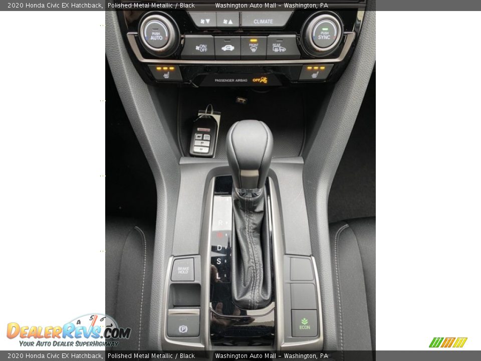 2020 Honda Civic EX Hatchback Polished Metal Metallic / Black Photo #27