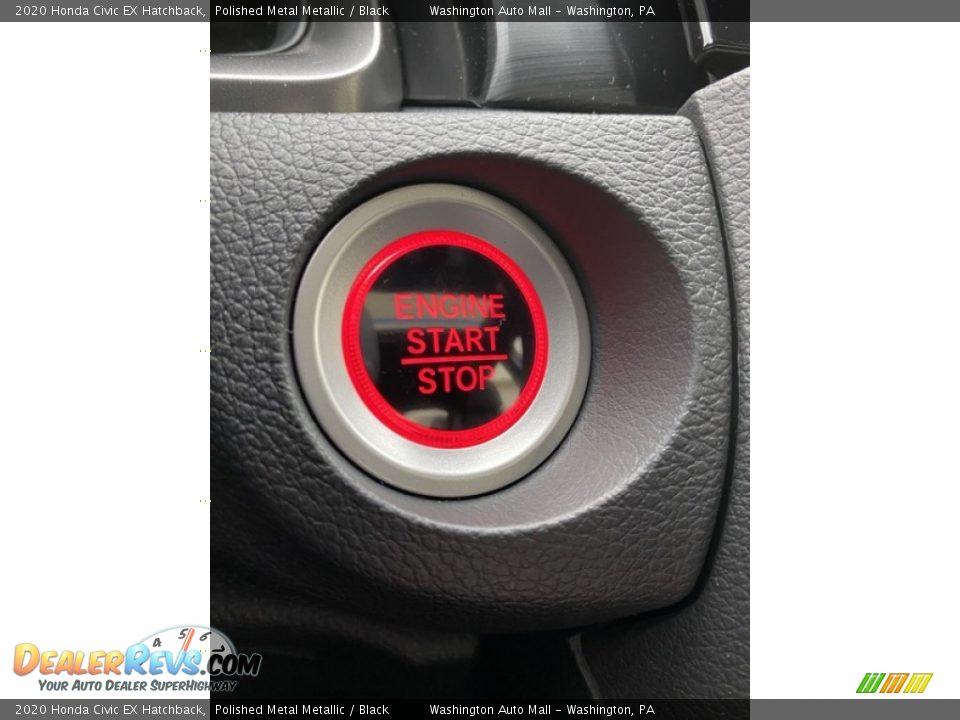 2020 Honda Civic EX Hatchback Polished Metal Metallic / Black Photo #29