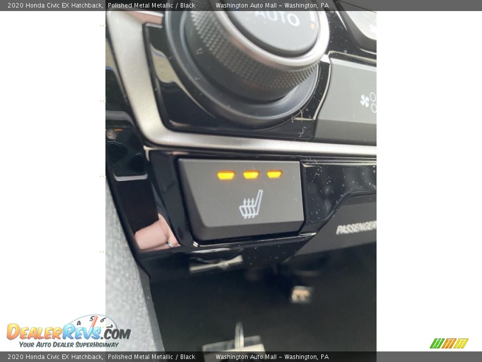 2020 Honda Civic EX Hatchback Polished Metal Metallic / Black Photo #30