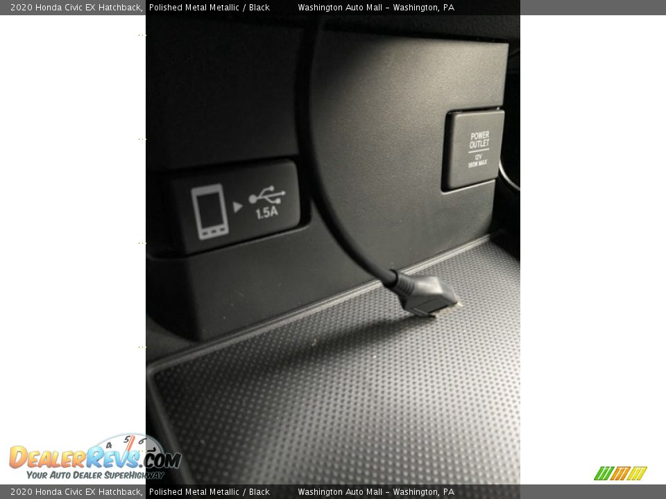 2020 Honda Civic EX Hatchback Polished Metal Metallic / Black Photo #31