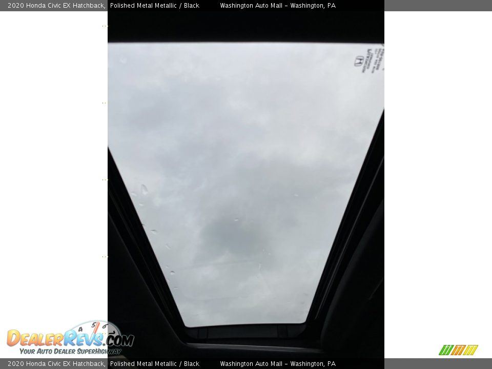 2020 Honda Civic EX Hatchback Polished Metal Metallic / Black Photo #34