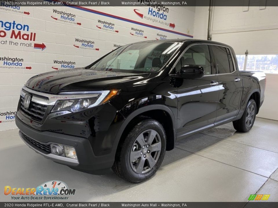 2020 Honda Ridgeline RTL-E AWD Crystal Black Pearl / Black Photo #4