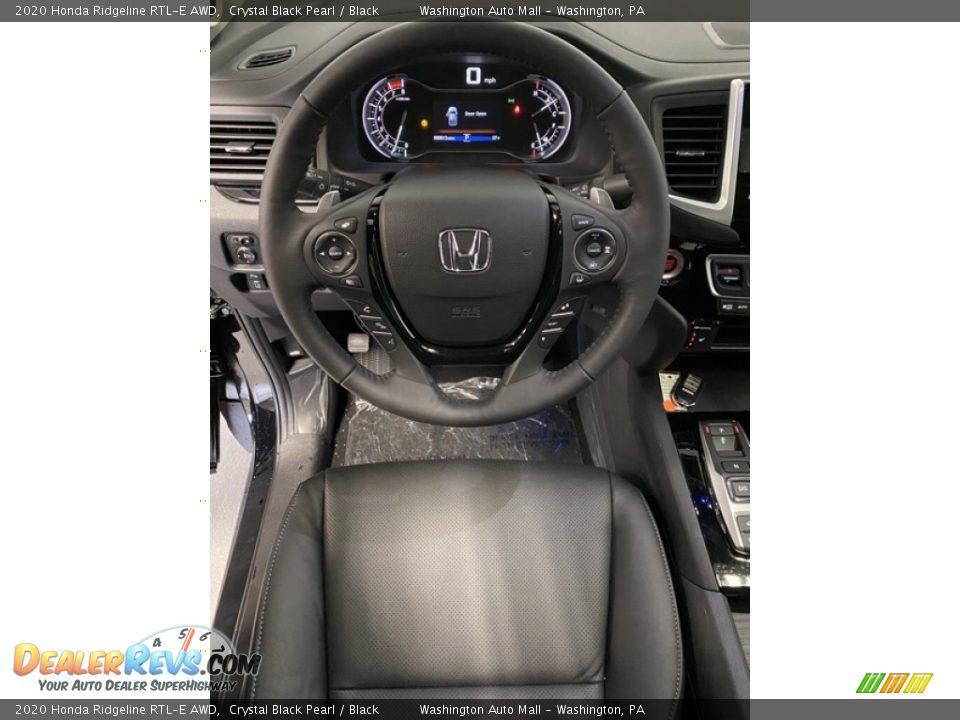 2020 Honda Ridgeline RTL-E AWD Steering Wheel Photo #13