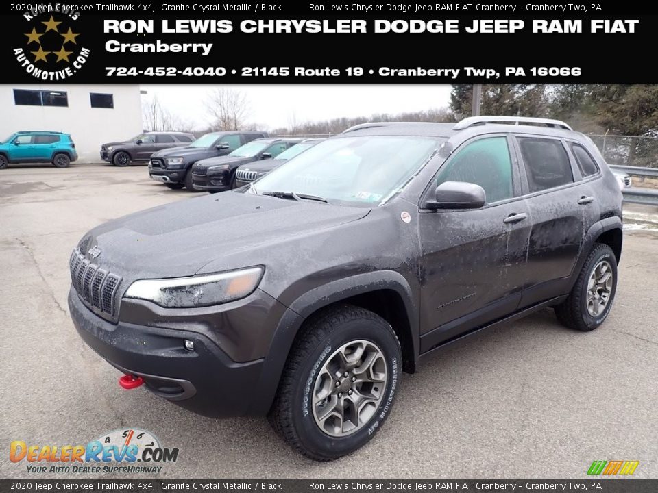 2020 Jeep Cherokee Trailhawk 4x4 Granite Crystal Metallic / Black Photo #1