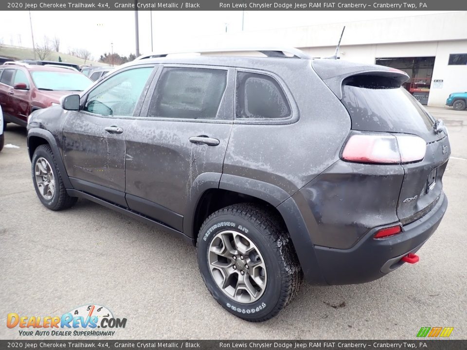 2020 Jeep Cherokee Trailhawk 4x4 Granite Crystal Metallic / Black Photo #3