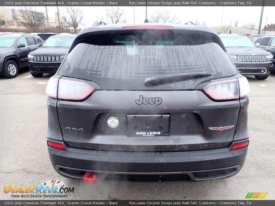 2020 Jeep Cherokee Trailhawk 4x4 Granite Crystal Metallic / Black Photo #4