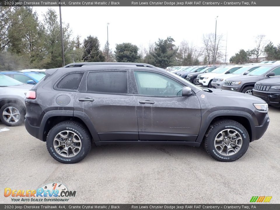 2020 Jeep Cherokee Trailhawk 4x4 Granite Crystal Metallic / Black Photo #6