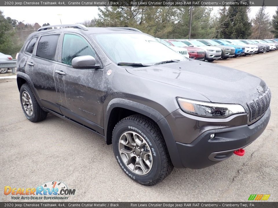 2020 Jeep Cherokee Trailhawk 4x4 Granite Crystal Metallic / Black Photo #7