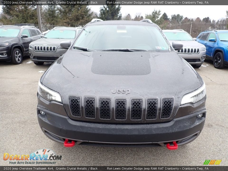 2020 Jeep Cherokee Trailhawk 4x4 Granite Crystal Metallic / Black Photo #8