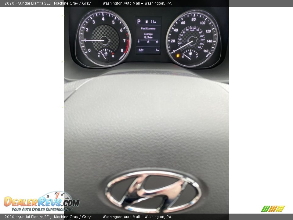 2020 Hyundai Elantra SEL Machine Gray / Gray Photo #26