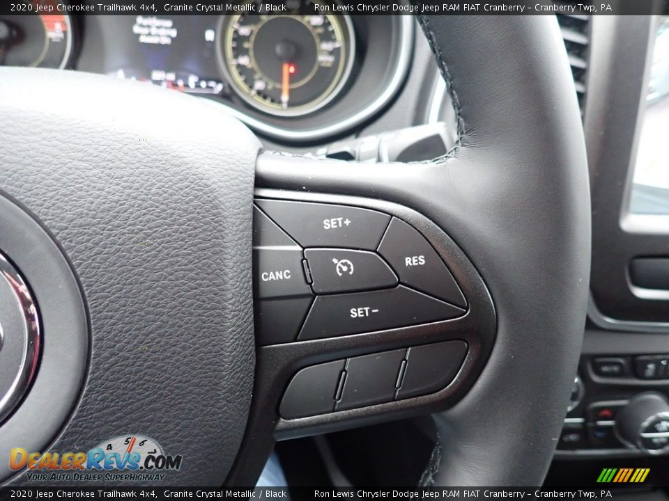 2020 Jeep Cherokee Trailhawk 4x4 Granite Crystal Metallic / Black Photo #18