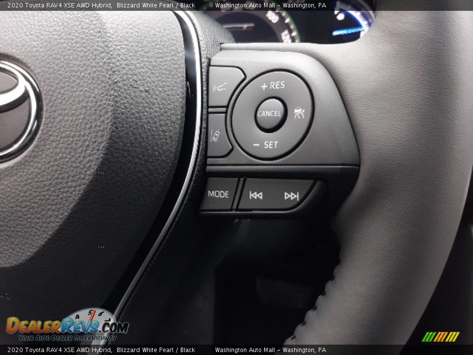 2020 Toyota RAV4 XSE AWD Hybrid Blizzard White Pearl / Black Photo #6