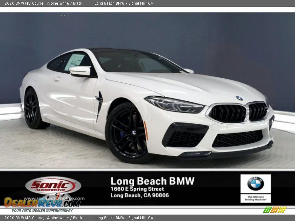 2020 BMW M8 Coupe Alpine White / Black Photo #1