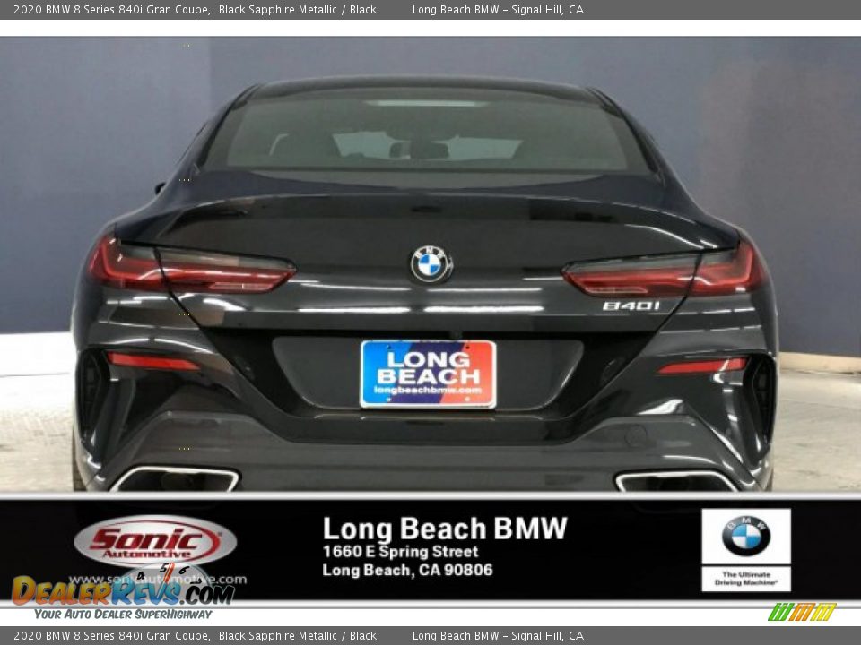2020 BMW 8 Series 840i Gran Coupe Black Sapphire Metallic / Black Photo #3
