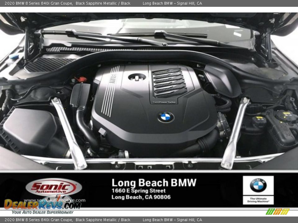 2020 BMW 8 Series 840i Gran Coupe Black Sapphire Metallic / Black Photo #8