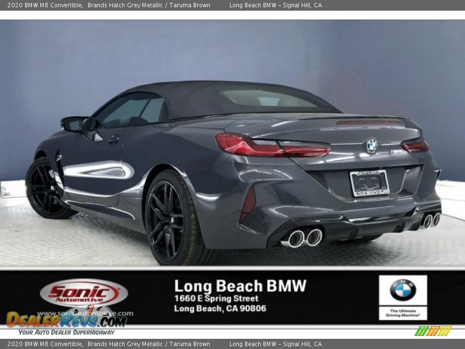 2020 BMW M8 Convertible Brands Hatch Grey Metallic / Taruma Brown Photo #2