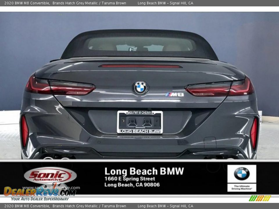 2020 BMW M8 Convertible Brands Hatch Grey Metallic / Taruma Brown Photo #3