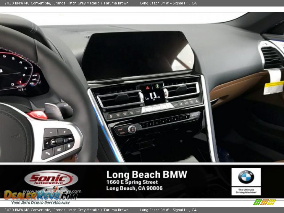 2020 BMW M8 Convertible Brands Hatch Grey Metallic / Taruma Brown Photo #5