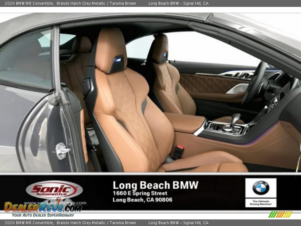 2020 BMW M8 Convertible Brands Hatch Grey Metallic / Taruma Brown Photo #7