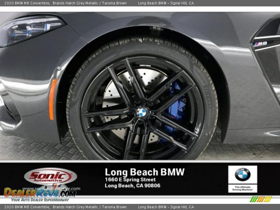 2020 BMW M8 Convertible Brands Hatch Grey Metallic / Taruma Brown Photo #9