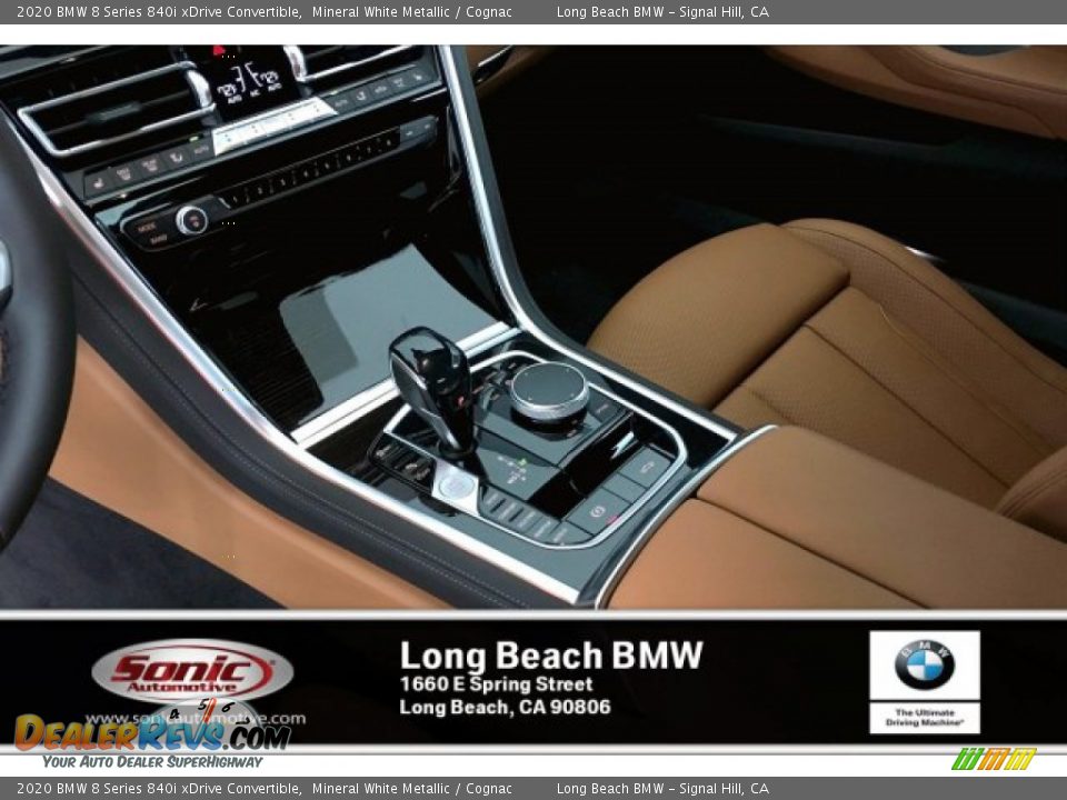 2020 BMW 8 Series 840i xDrive Convertible Mineral White Metallic / Cognac Photo #6