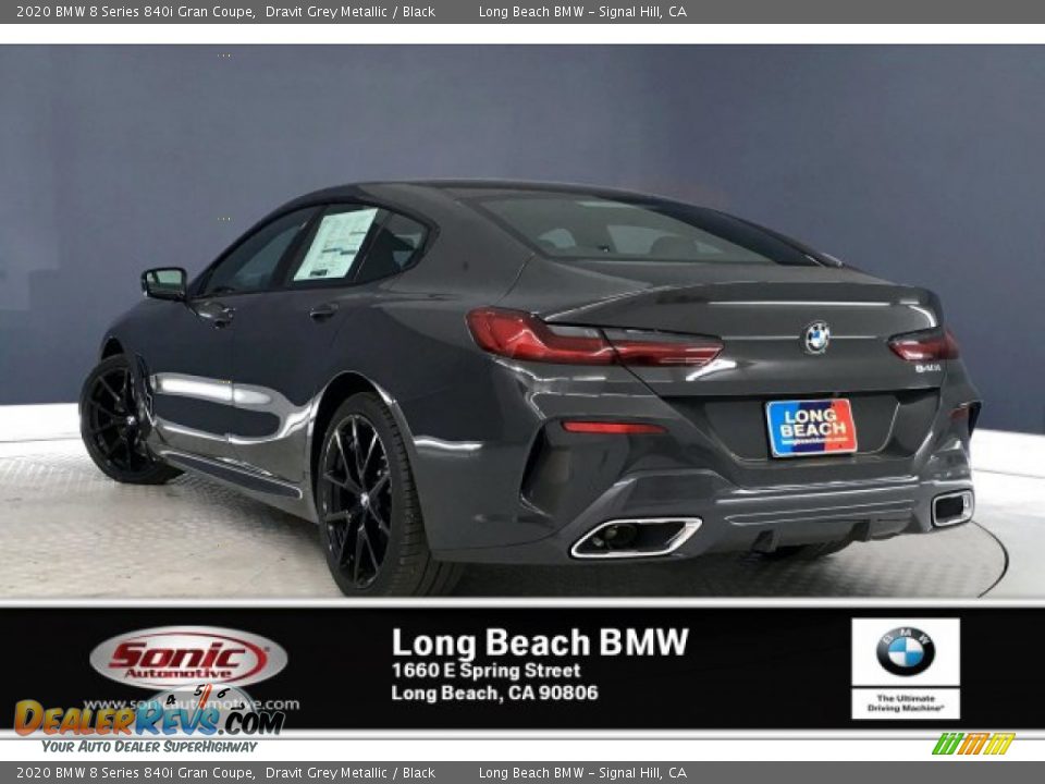 2020 BMW 8 Series 840i Gran Coupe Dravit Grey Metallic / Black Photo #2