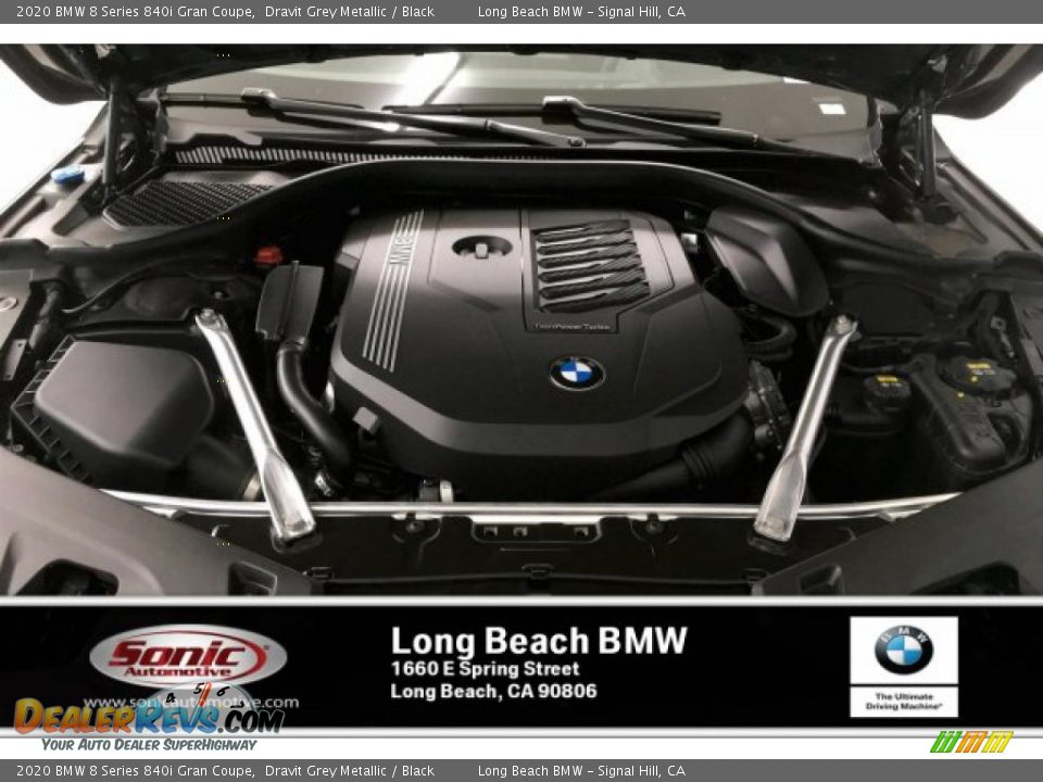 2020 BMW 8 Series 840i Gran Coupe Dravit Grey Metallic / Black Photo #8