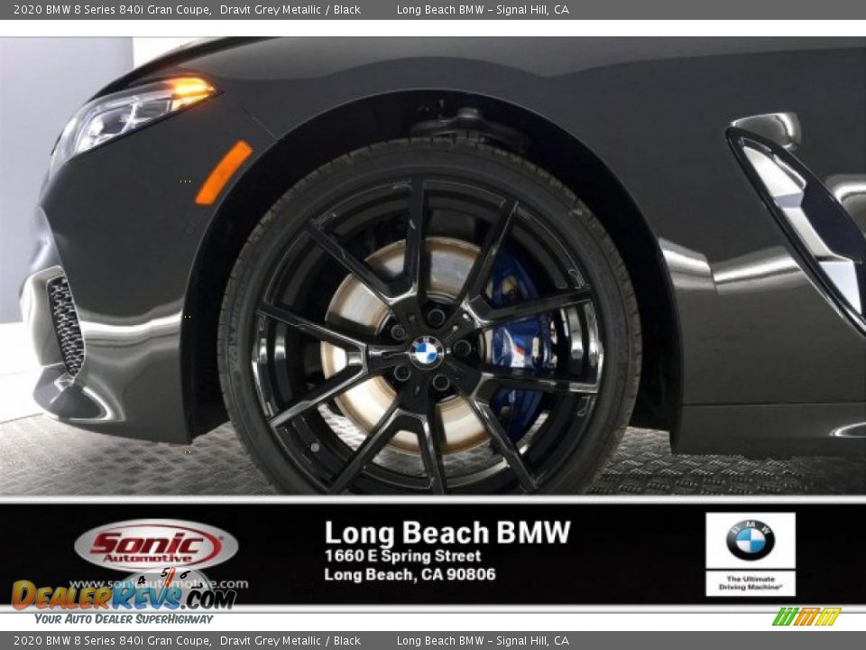 2020 BMW 8 Series 840i Gran Coupe Dravit Grey Metallic / Black Photo #9
