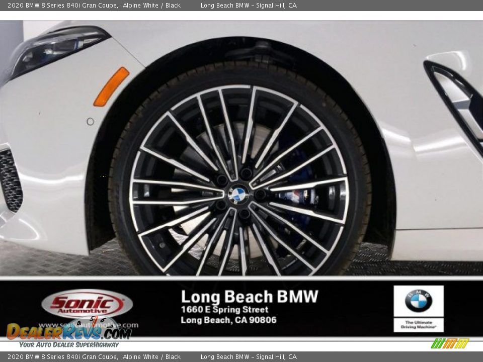 2020 BMW 8 Series 840i Gran Coupe Alpine White / Black Photo #9