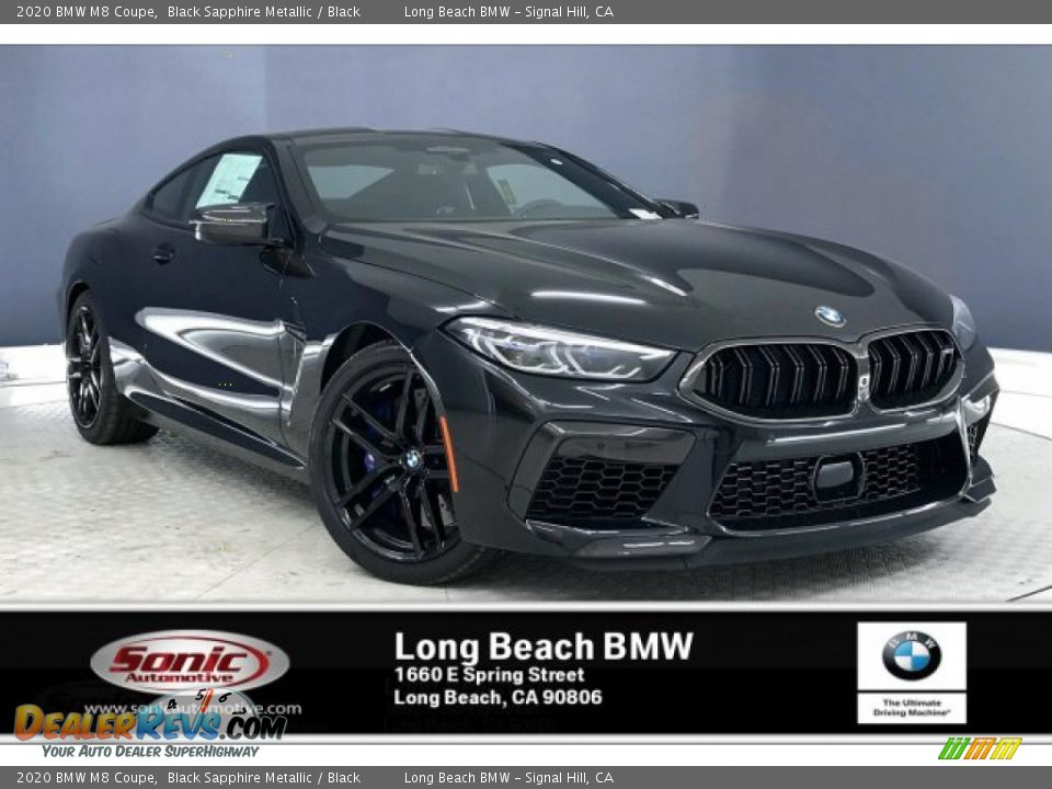 2020 BMW M8 Coupe Black Sapphire Metallic / Black Photo #1