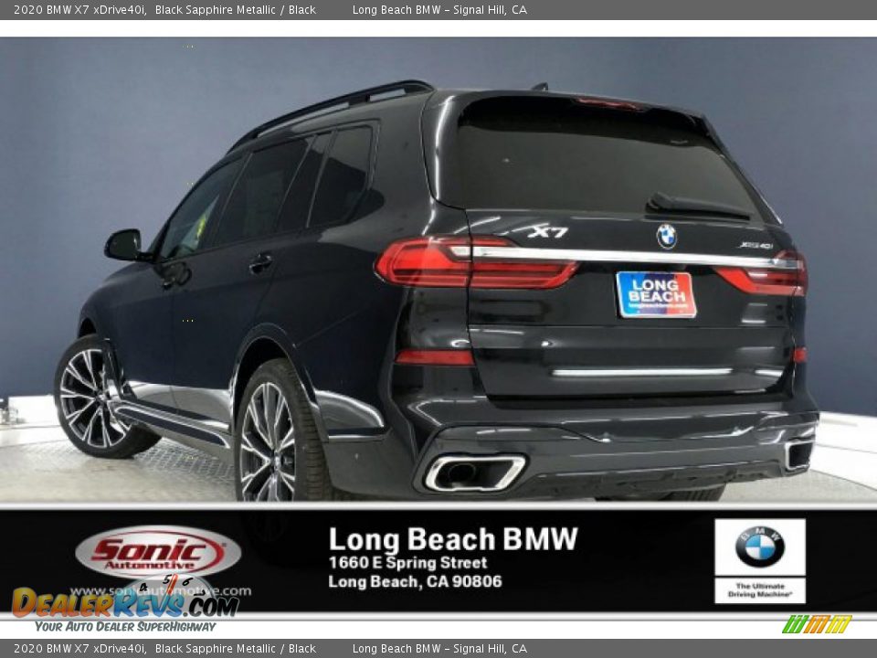 2020 BMW X7 xDrive40i Black Sapphire Metallic / Black Photo #2