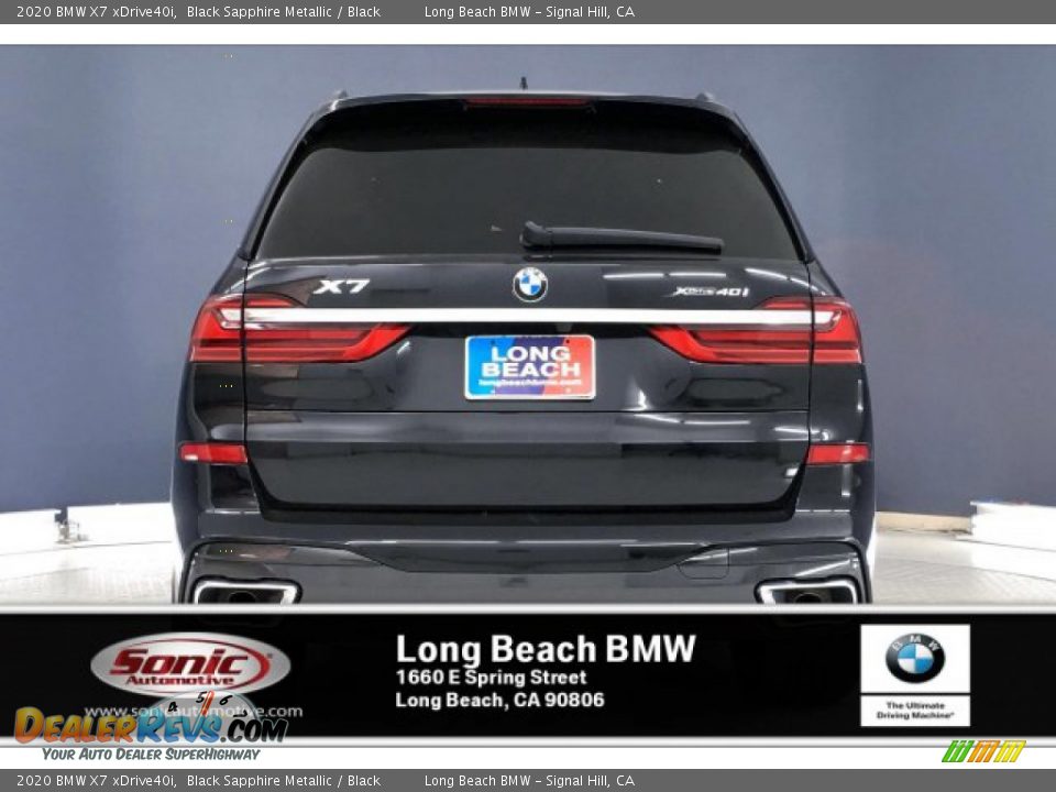 2020 BMW X7 xDrive40i Black Sapphire Metallic / Black Photo #3