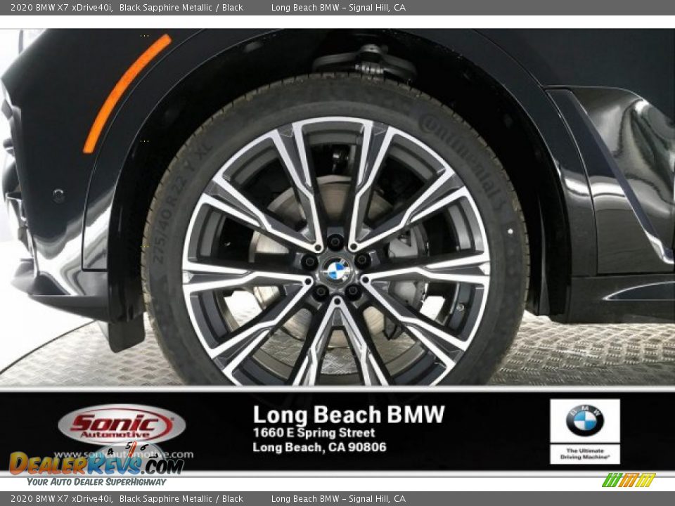 2020 BMW X7 xDrive40i Black Sapphire Metallic / Black Photo #9