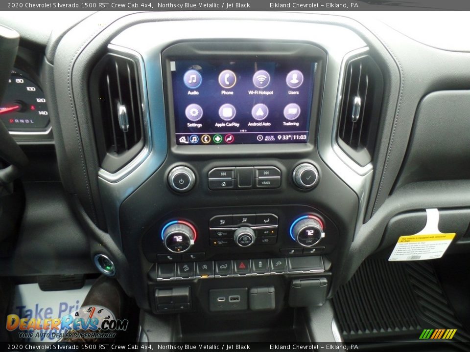 2020 Chevrolet Silverado 1500 RST Crew Cab 4x4 Northsky Blue Metallic / Jet Black Photo #26