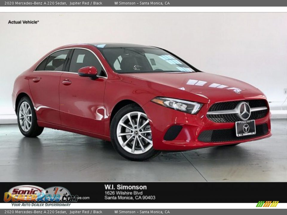 2020 Mercedes-Benz A 220 Sedan Jupiter Red / Black Photo #1