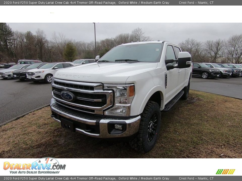 Oxford White 2020 Ford F250 Super Duty Lariat Crew Cab 4x4 Tremor Off-Road Package Photo #3