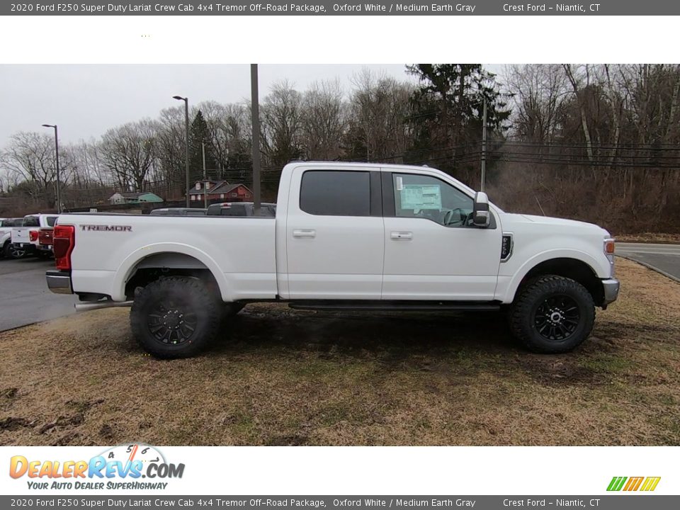 Oxford White 2020 Ford F250 Super Duty Lariat Crew Cab 4x4 Tremor Off-Road Package Photo #8