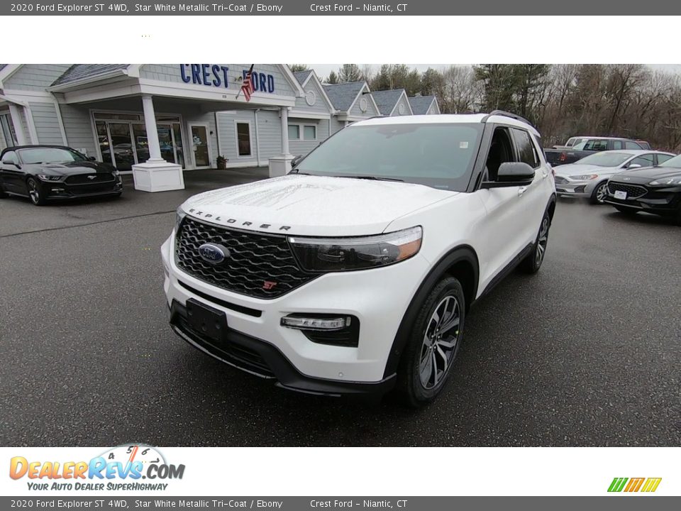 2020 Ford Explorer ST 4WD Star White Metallic Tri-Coat / Ebony Photo #3