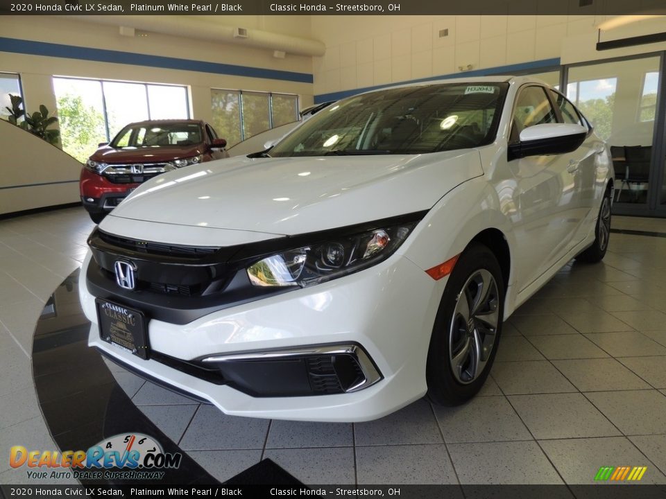 2020 Honda Civic LX Sedan Platinum White Pearl / Black Photo #1