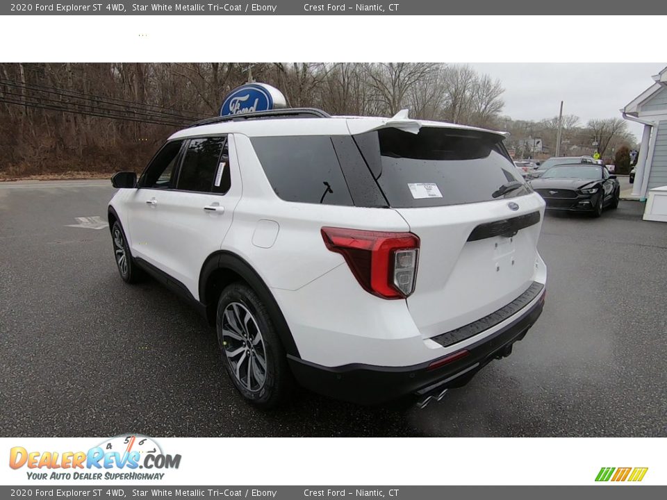 2020 Ford Explorer ST 4WD Star White Metallic Tri-Coat / Ebony Photo #5